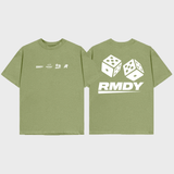 Kaki dobbelstenen RMDY T-shirt