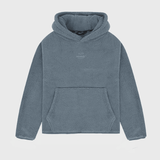 Zwarte tonale Sherpa hoodie