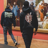 Saint Angel Graphic Hoodie Black