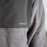 Grey Tech Panel Sherpa Fleece