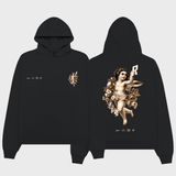 Saint Angel Graphic Hoodie Black